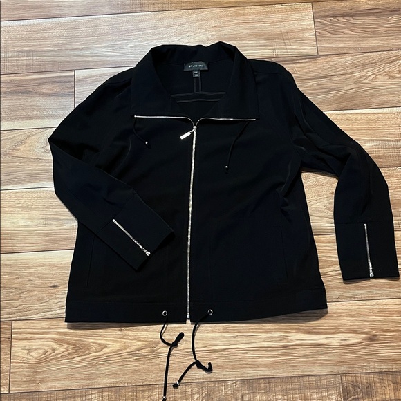 St. John Jackets & Blazers - St. John Black Jacket with Silver Details